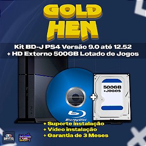Kit BD-J HD 500GB versão 9.0 até 12.52