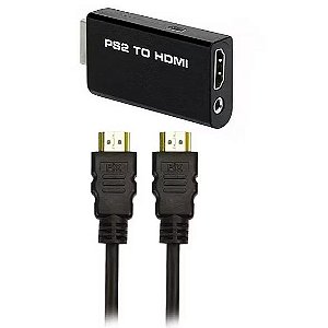 Kit HDMI para PlayStation 2 – Conversor PS2toHDMi + Cabo HDMI - PS2 to HDMI