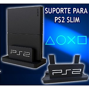 Suporte Vertical PS2 Slim (Suporte para colocar o Playstation 2 Slim na Vertical)