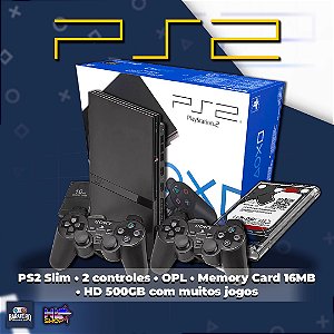 Playstation 2 Slim + HD 500GB