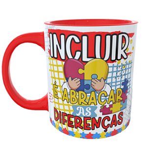 Caneca Autismo Abraçar Diferenças