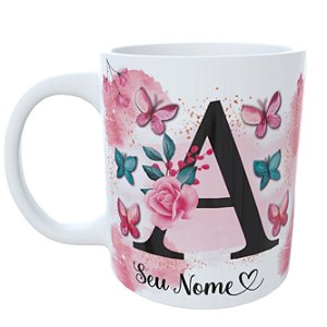 Caneca Letras Alfabeto com Nome