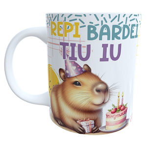 Caneca Capivara Aniversário