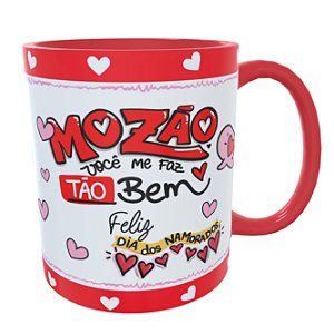 Caneca Vermelha Mozão Você me Faz tão bem
