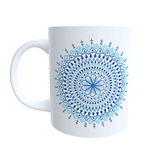 Caneca Mandala Azul