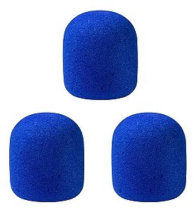 Kit 3 Espumas Para Microfone De Mão Sm58 Espuma