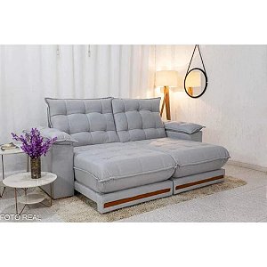 Sofá Retrátil Reclinável Barcelona 2.50m - D33 e Molas Ensacadas