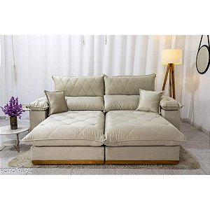 Sofá Retrátil Reclinável Magnum 2.30m  - Molas Ensacadas