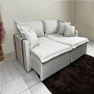 Sofá Cama Retrátil Reclinável Esparta 2.20m