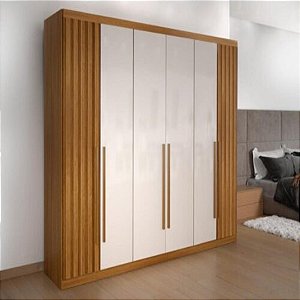 Roupeiro Guarda-Roupa Maldivas 2m Ripado 6P 6G