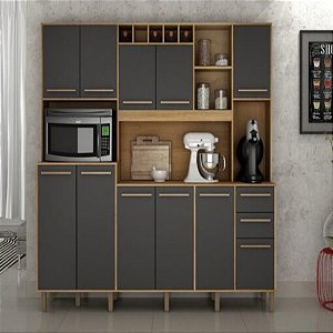 Armário Kit de Cozinha Petra 11P 2,18m - Valdemoveis