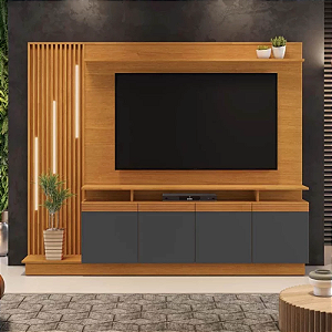 Home Absoluto 2m Ripado C/ Led TV até 65" - JCM