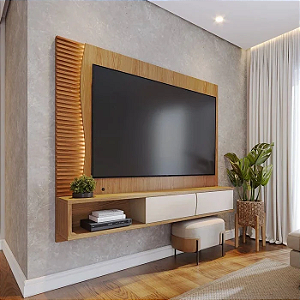 Home Painel Suspenso Egeu 1,79m p/ TV até 65" - Colibri