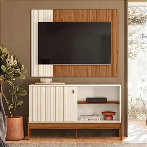 Painel + Rack Wood 42"