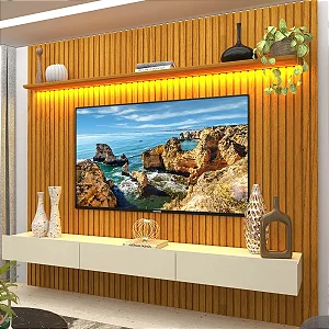 Painel Home Suspenso Nobre c/ LED 85"