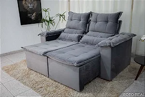 Sofá Retrátil Reclinável Nicole 1.80m