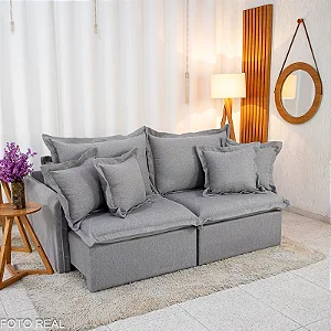 Sofá Cama Retrátil Reclinável Lima 2m - Sem caixa