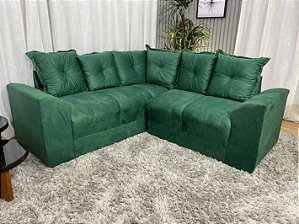 Sofá de Canto Belo Suede