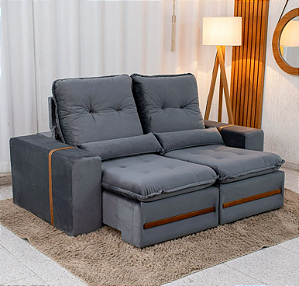 Sofá Retrátil Reclinável Montreal 1.90m