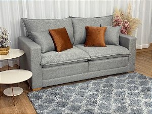 Sofá Living Beirut 1,80m Molas Ensacadas