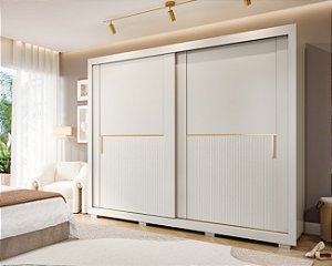 Roupeiro Guarda-Roupa Clarice 2,69m - 100% MDF