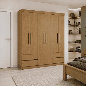 Roupeiro Guarda-Roupa Zeus 1,77m 6P