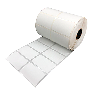 Rolo Etiqueta 50X30mm 2 Colunas Couchê Adesiva 1878UN (31M)