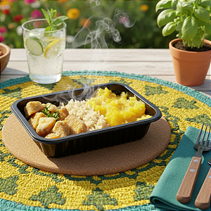 Filé de tilápia com arroz integral