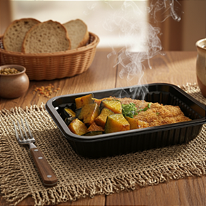 Bife suíno com abóbora