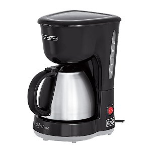 Cafeteira Elétrica Black Decker CM15 Jarra em Inox 750ml Porta Filtro Removível 127V