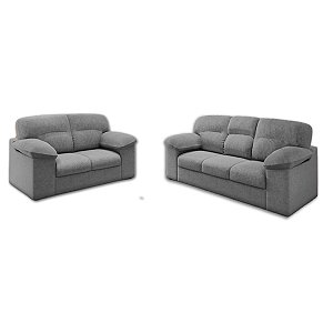 Conjunto Sofá 2 e 3 Lugres Flash Chicago Suede Cinza