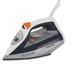 Ferro de Passar Roupa BLACK+DECKER com Vaporizador, Sistema Antigotejamento, Modelo FX3100, 110V