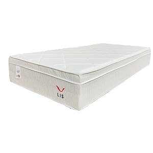 Colchão Plumatex Lis Solteiro Pocket  0,88m x 1,88m x 0,25m Molas Ensacadas