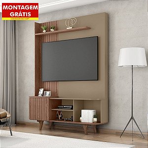 Home Corumbau 2 Prateleiras 1 Porta Freijó/Fendi