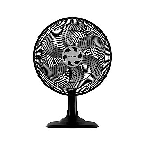 Ventilador de Mesa Ventisol Turbo 40cm Preto com 6 pás Cinza 127v