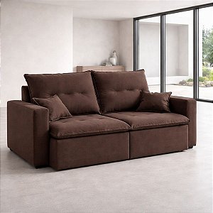 Sofá Cama Flash Londres 2m Marrom