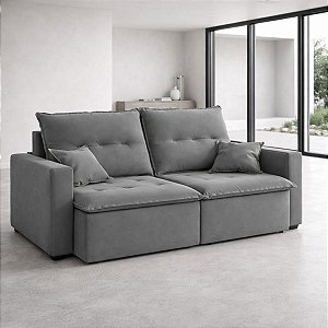 Sofá Cama Flash Londres 2m Cinza