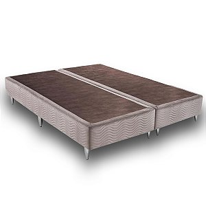 Base Ortobom Sommier Queen 1,58m x 1,98m x 0,30m Camurça Bege