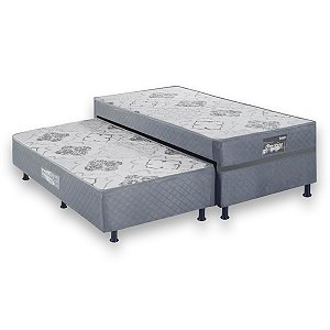 Cama Box Ecotec com Auxiliar Prestige Molas Ensacadas D28 0,88m x 1,88m x 0,47m