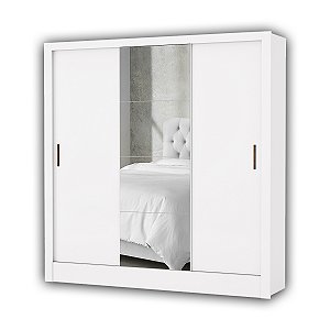 Guarda Roupa Santiago 3 Portas Plus com Pés 2,00x1,79x0,47 Branco