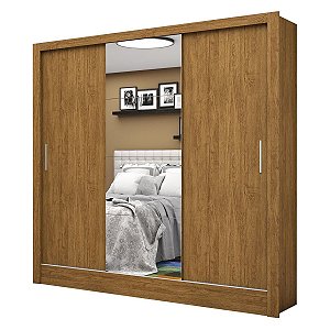 Guarda Roupa Santiago 3 Portas Plus com Pés 2,00x1,79x0,47 Cinamomo