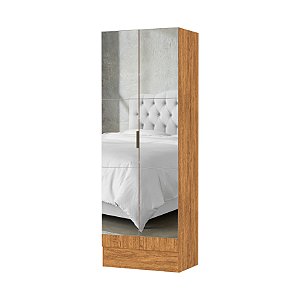 Armário Multiuso Carioca Premium 2 Portas 1,80m x 0,54m com Espelho Cinamomo