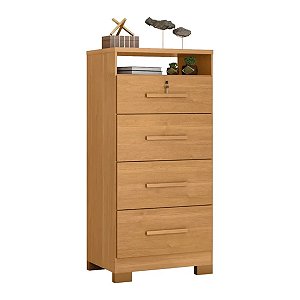 Comoda Zanzini Primordial Max 4 Gavetas 0,61m x 1,29m Cinamomo
