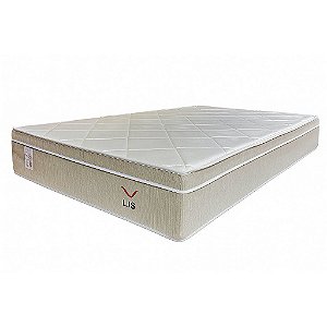 Colchão Plumatex Lis Casal Pocket 1,38m x 1,88m x 0,25m Molas ensacadas