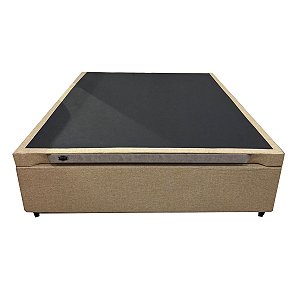 Base Baú Dream Box Solteiro Evolux 0,88m Linho Bege
