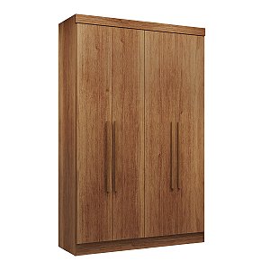 Guarda Roupa Salleto Linhares 2,13m x 1,26m x 0,47m 2 Portas Flex 2 Gavetas Cinamomo