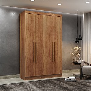 Guarda Roupa Salleto Linhares 1,26m 2 Portas 2 Gavetas Cinamomo