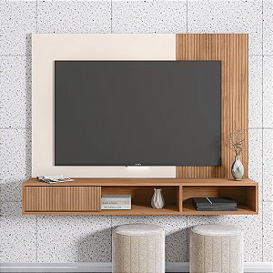 Painel Caemmun Ritmo 1,35m x 1,08m Freijó com Off White