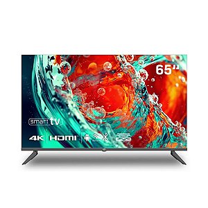 Smart TV HQ 65" 4K tela sem bordas design Slim HQS65NKH