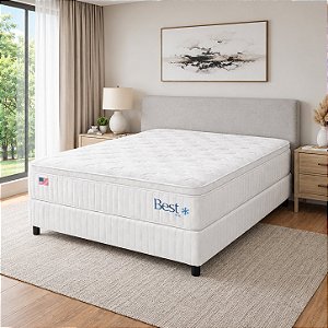 Colchão Plumatex Queen Best Ice 1,58m x 1,98m x 34cm Exclusivo Bruno Eletromóveis